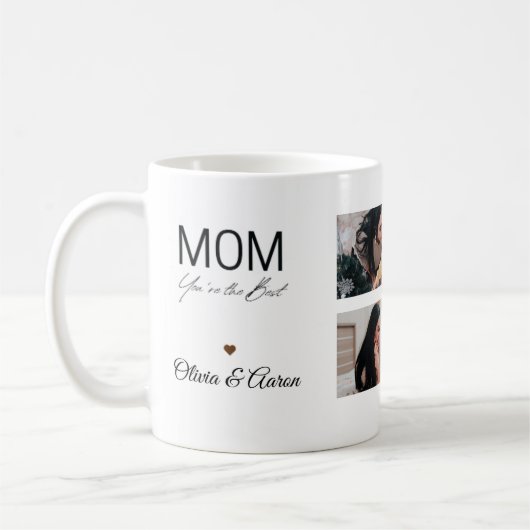 Best Mom Photo Collage Mug Koffiemok (Links)