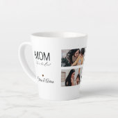 Best Mom Photo Collage Mug Latte Mok (Linkerhoek)