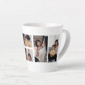 Best Mom Photo Collage Mug Latte Mok (Rechterhoek)