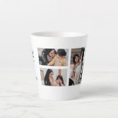 Best Mom Photo Collage Mug Latte Mok (Voorkant)
