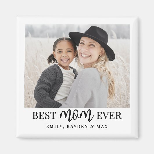 Best Mom Photo Magneet (Voorkant)