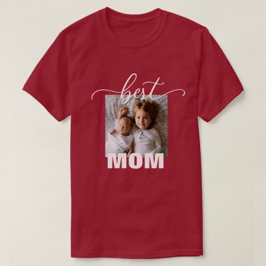 Best MOM Photo Moederdag T-Shirt (Design voorkant)