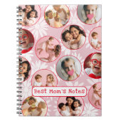 Best Mom’s Notes | Pink Retro Photo Notebook  Notitieboek (Voorkant)