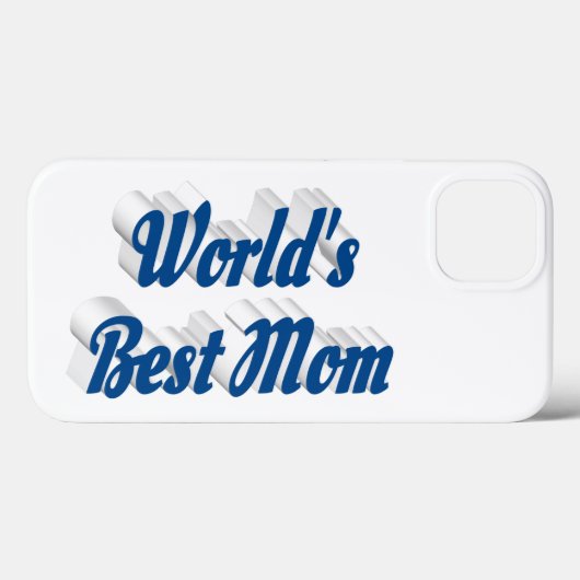 Best mom sea blue text Case-Mate iPhone case (Achterkant (horizontaal))