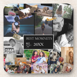 Best Moments  New Year Photo Collage  Bier Onderzetter