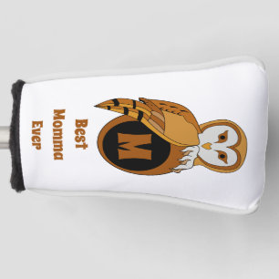 Best Momma Ever Barn Owl Monogram Golf Head Cove Golfheadcover
