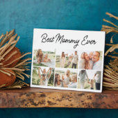 Best Mommy Ever Custom Modern 6 Photo Collage  Fotoplaat (Zijkant)