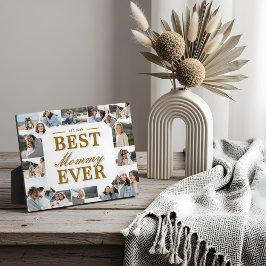 Best Mommy Ever Father's Day Photo Frame Collage Fotoplaat