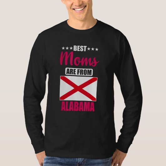 Best Moms are from Alabama T-shirt (Voorkant)