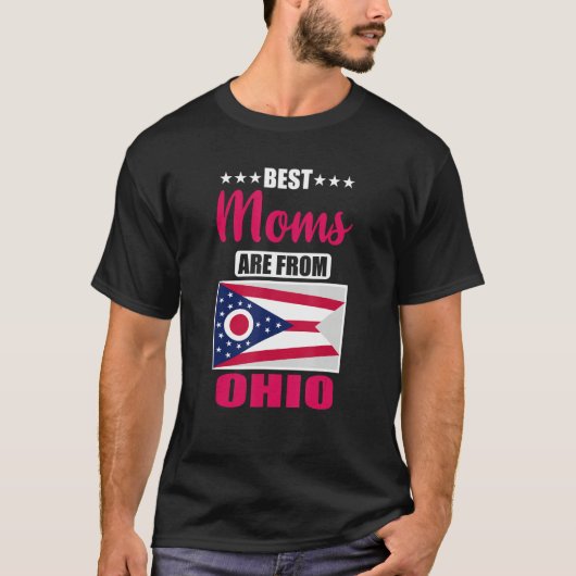 Best Moms are from Ohio T-shirt (Voorkant)
