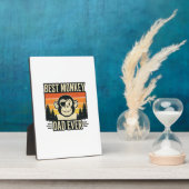 Best Monkey Dad Ever Vintage Monkey Father Shirt_1 Fotoplaat (Zijkant)