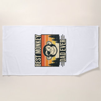 Best Monkey Dad Ever Vintage Monkey Father Shirt_1 Strandlaken