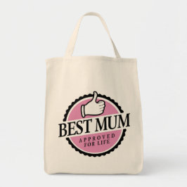 Best mum approved for life pink bag tote bag
