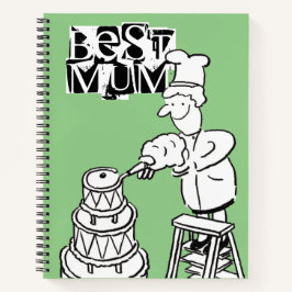 Best Mum Cake Maker Decorating Giant Cake Notebook Notitieboek