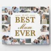 Best Mum Ever Father's Day Photo Frame Collage Fotoplaat (Voorkant)