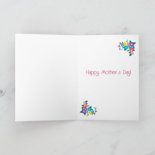 Best Mum Ever Moederdag Hugs and Kisses Kaart (Binnen)