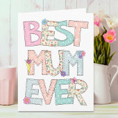 Best Mum Ever Moederdag Kaart
