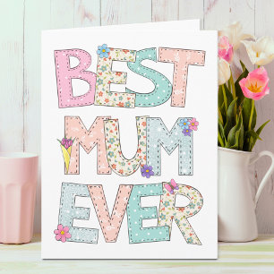 Best Mum Ever Moederdag Kaart