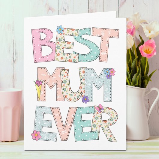 Best Mum Ever Moederdag Kaart