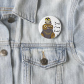 Best Mum Ever Owl-knop Ronde Button 5,7 Cm (In situ)