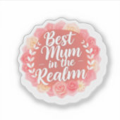 Best Mum in the Realm Fantasy Mother's Day Sticker (Voorkant)
