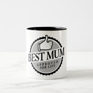 Best mum vintage tweekleurige koffiemok