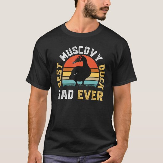 Best Muscovy Duck Dad Ever Funny Muscovy Duck Lov T-shirt (Voorkant)