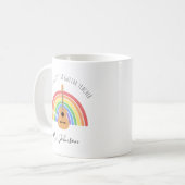 Best Music Teacher Rainbow Custom Thank you Gift Koffiemok (Voorkant links)
