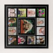 Best Nana 13 Family Photo Collage Black Legpuzzel (Horizontaal)