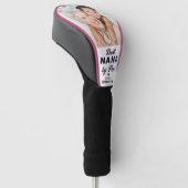 BEST NANA BY PAR Aangepaste Foto Schattige Golfer Golfheadcover (Schuin)