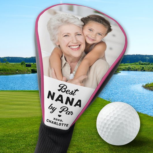 BEST NANA BY PAR Aangepaste Foto Schattige Golfer Golfheadcover