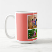 Best Nana Ever Coral Photo Collage Koffiemok (Links)