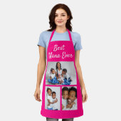 Best Nana Ever Custom Photo Collage Sjabloon Schort (Gedragen)