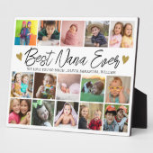 Best Nana Ever Grandchildren 15 Photo Collage Fotoplaat (Zijkant)