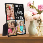 Best Nana Ever Grandchildren 3 Afbeelding Collage  Fotoplaat<br><div class="desc">Best Nana Ever Grandchildren 3 Afbeelding Collage Lijst Plaque — Unieke fotogave voor oma om zich te personaliseren met 3 afbeelding kleinkinderen. Maakt een schat aan cadeau voor oma voor verjaardag,  moederdag,  grootouderdag,  enz.</div>