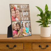 Best Nana Ever Grandkids 3 Afbeelding Collage Wood Fotoplaat