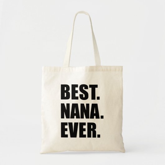 Best Nana Ever Grandmoeder Canvas tas (Voorkant)