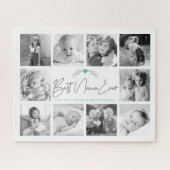 Best Nana Ever Modern Script 10 Photo Collage Chic Legpuzzel (Horizontaal)