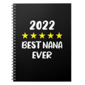 Best Nana Ever Moederdag 2022 5 Star Rating Notitieboek (Voorkant)
