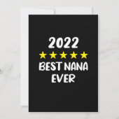 Best Nana Ever Moederdag 2022 5 Star Rating Save The Date (Voorkant)