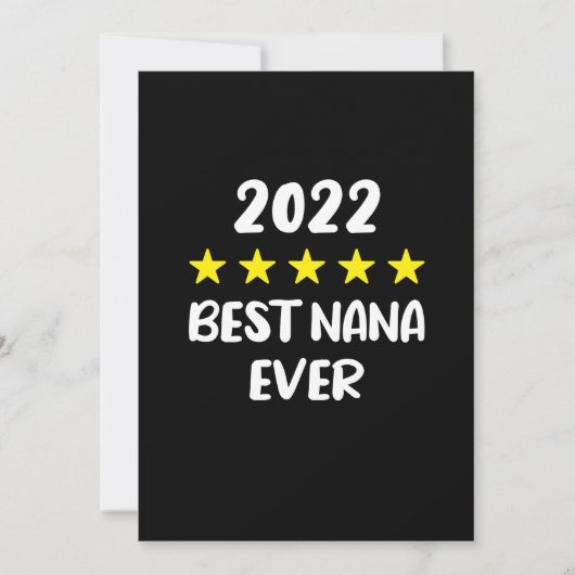 Best Nana Ever Moederdag 2022 5 Star Rating Save The Date (Voorkant)