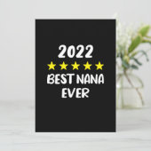 Best Nana Ever Moederdag 2022 5 Star Rating Save The Date (Staand voorkant)