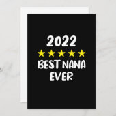 Best Nana Ever Moederdag 2022 5 Star Rating Save The Date (Voorkant / Achterkant)