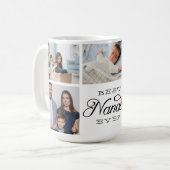 Best Nana Ever Photo Collage Calligrafie Koffiemok (Voorkant links)