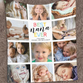 Best Nana Ever Photo Collage Fleece Deken