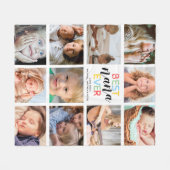 Best Nana Ever Photo Collage Fleece Deken (Voorkant (Horizontaal))