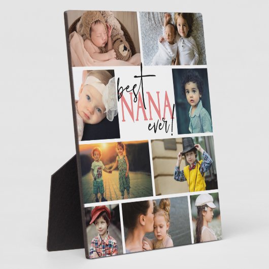 Best Nana Ever Photo Collage Fotoplaat (Zijkant)