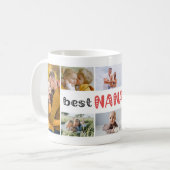 Best Nana Ever Photo Collage Koffiemok (Voorkant links)