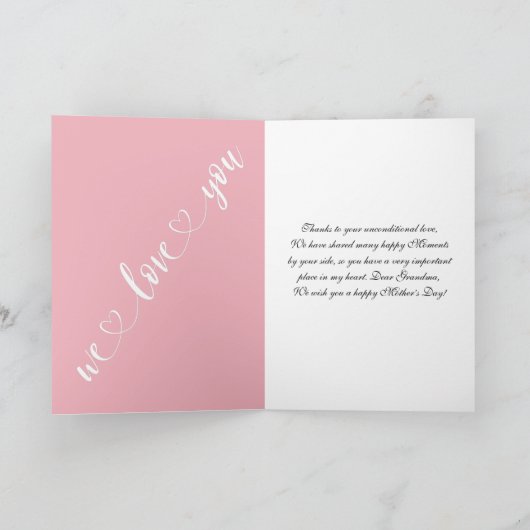 Best Nana Ever Photo Collage Moederdag Kaart (Binnen)