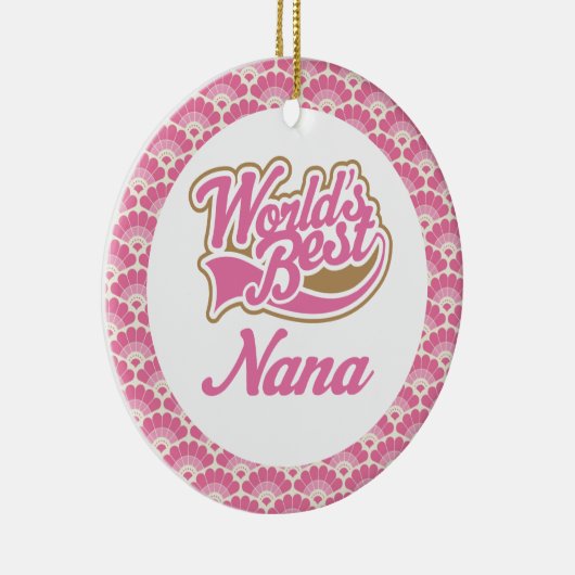 Best Nana Gift Ornament ter wereld (Rechts)